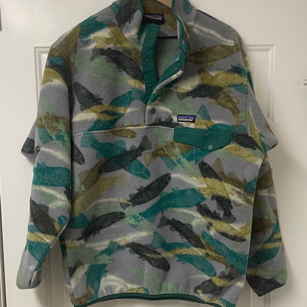 Patagonia Synchilla Multicolor Fish Fleece Pullover